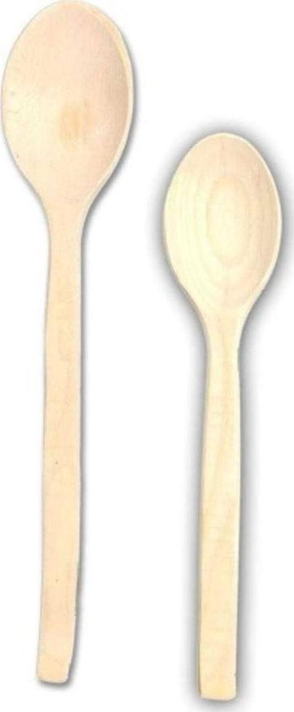 Mbb E-Ticaret Ahşap Kaşık Seti 2 Parça - Image 1