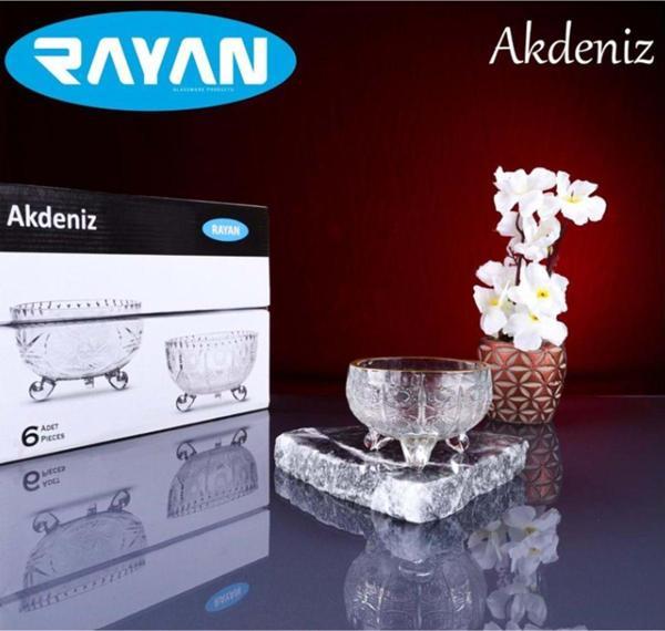 Mbb E-Ticaret Rayan Akdeniz 6'Lı Ayaklı Kase - Image 1