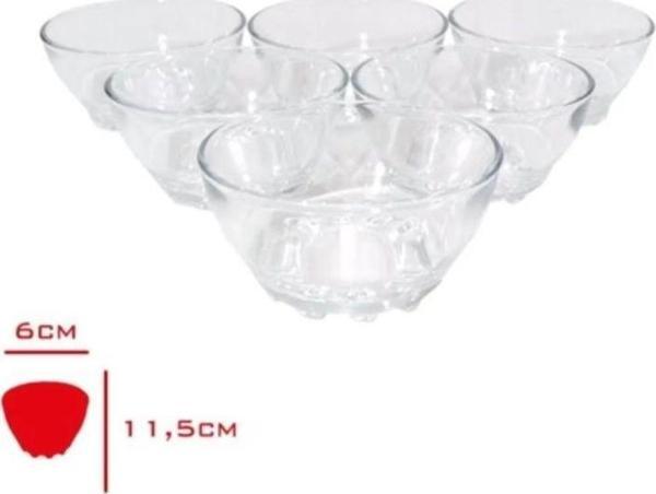 Mbb E-Ticaret Turkey Bowl Cam Kase 6 Lı 6X11,5 Cmroyaleks-82641 - Image 1