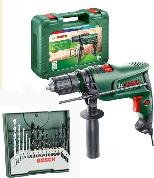 Bosch 600 W Darbeli Matkap Vidalama 15 Parça Uç Seti Hediye - Image 1
