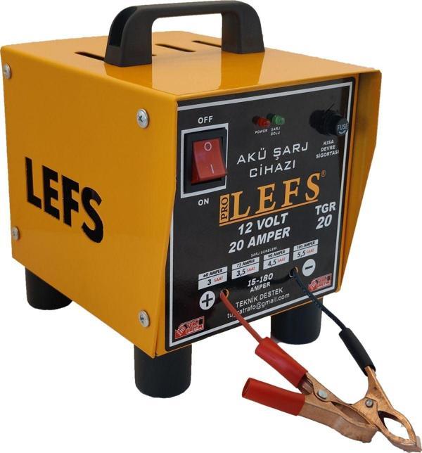Pro Lefs Akü Şarj Cihazı 12 V 20 Amper 180 Ampere Kadar Şarj Dolum Göstergeli - Image 1