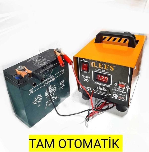 Pro Lefs Bakır Sargılı Tam Otomatik Redresör Akü Şarj Cihazı 12 V 20 Amper 180 Ampere Kadar Şarj - Image 1