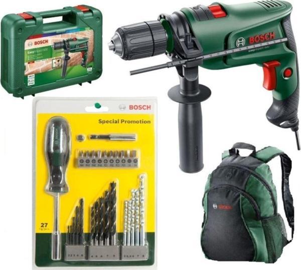 Bosch Easyimpact Uyumlu 600 Darbeli Matkap + 27 Parça Matkap Ucu Seti Vidalama Ucu Seti Tornavida - Image 1