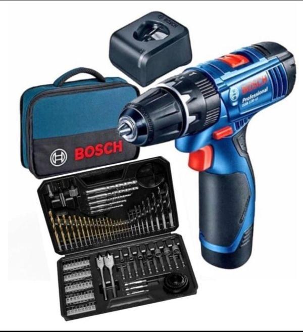 Bosch Gsb 120 Li Darbeli (Tek) Akülü Vidalama ,103 Parça Uç Seti Ve Çanta - Image 1
