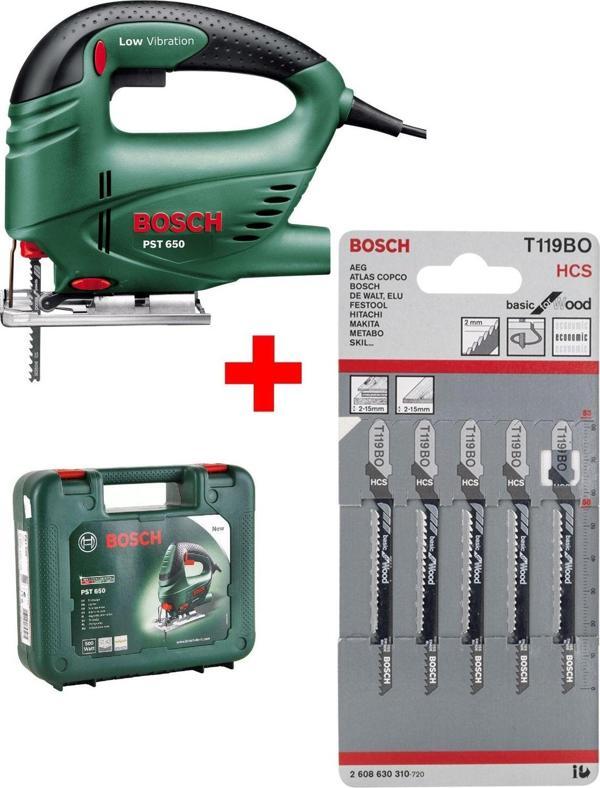 Bosch Pst 650 Compact Dekupaj Testere Makinesı Dekopaj + 5 Adet T119Bo Ahşap Testere Dekupaj Bıçağı - Image 1