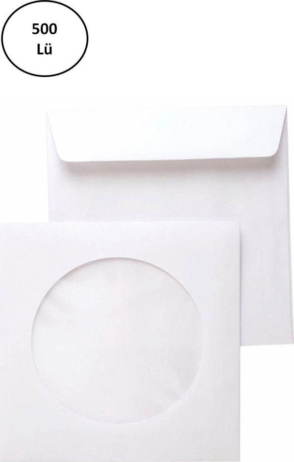  Asil Doğan As-3001 Cd Zarfı 12,5X12,5 Cm 90 Gr Pencereli 500'Lü - Image 1