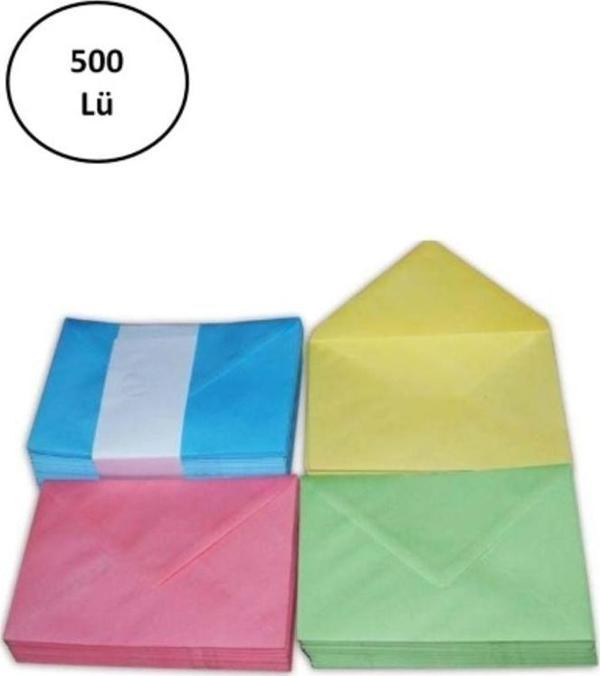  Asil Doğan As-5204 Karışık Renkli Davetiye Zarfı 13X18 Cm 80 Gr 500'Lü - Image 1
