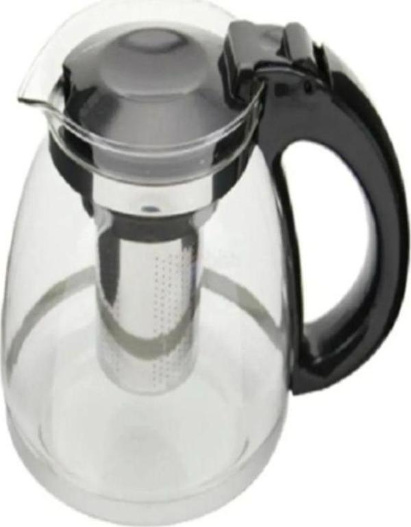 Mbb E-Ticaret Çelik Süzgeçli Cam Çaycı Servis Demlik 1500 Ml Royaleks-7488 - Image 1