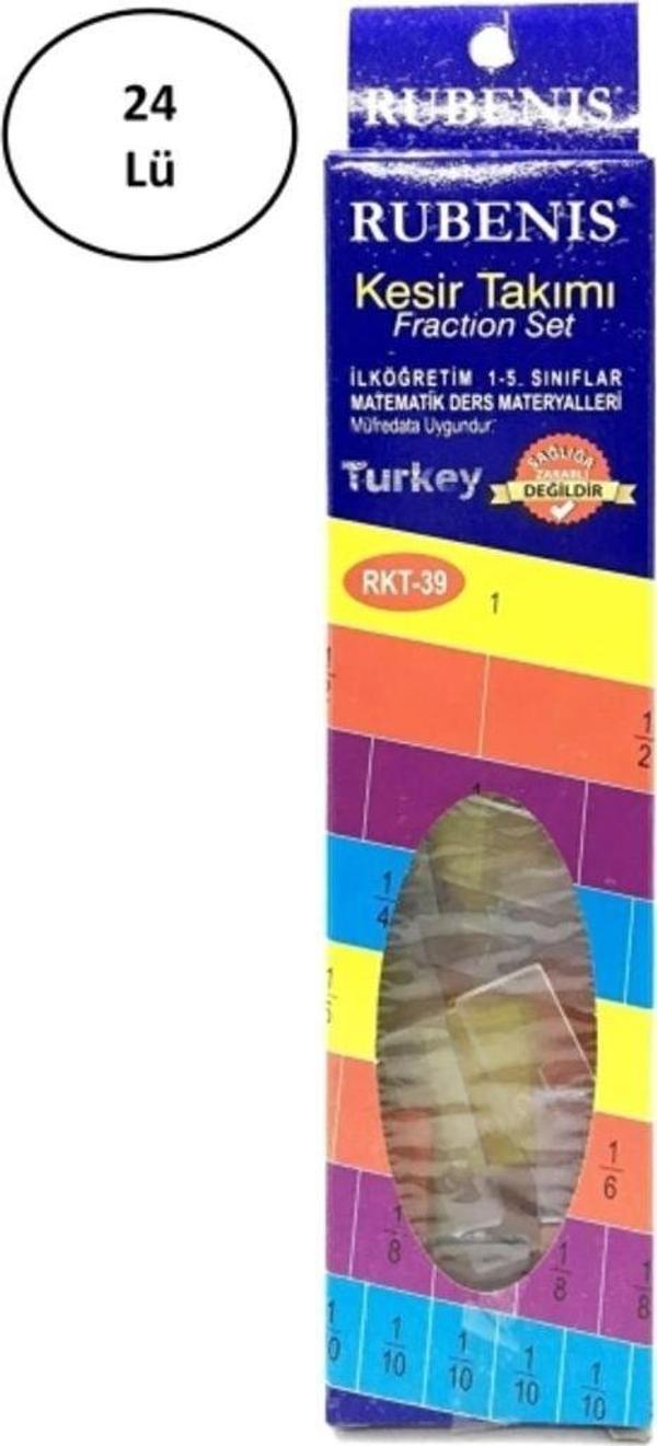 Mbb E-Ticaret Rubenıs Rkt-39 Plastik Kesir Takımı 24'Lü - Image 1