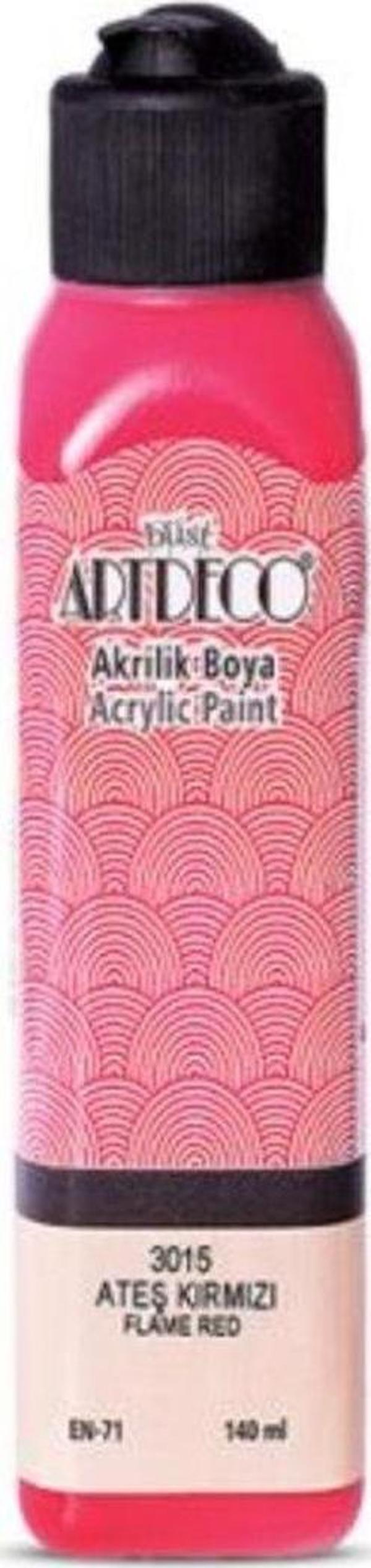 Mbb E-Ticaret Artdeco Akrilik Boya 140 Ml Ateş Kırmızı - Image 1