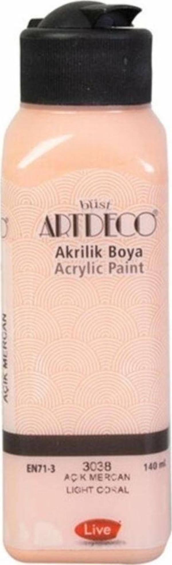 Mbb E-Ticaret Artdeco Akrilik Boya 140Ml Açık Mercan - Image 1
