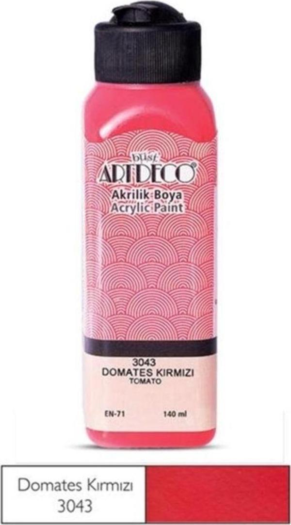 Mbb E-Ticaret Artdeco Akrilik Boya 500 Ml Domates Kırmızısı 3043 - Image 1