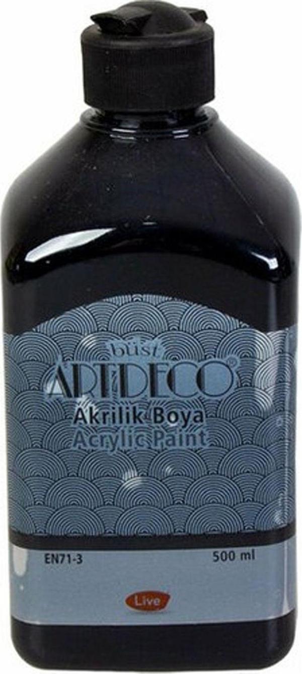 Mbb E-Ticaret Artdeco Akrilik Boya 500 Ml Siyah - Image 1