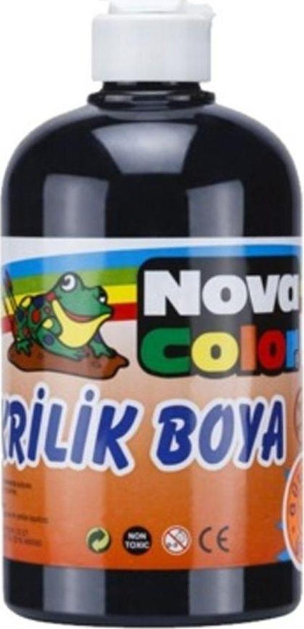 Mbb E-Ticaret Nova Color Akrilik Boya 500 Gr Siyah Nc-386 - Image 1