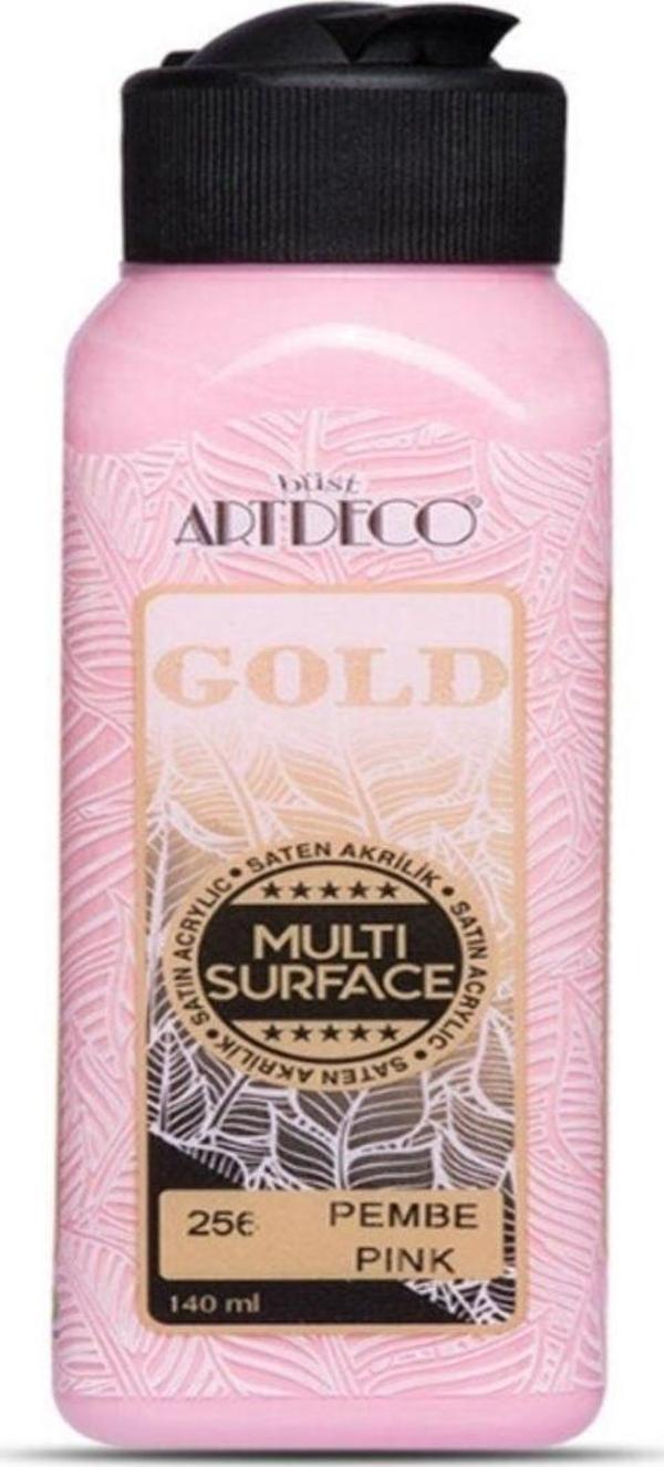 Mbb E-Ticaret Artdeco Gold Multi Surface Akrilik Boya 140 Ml. 256 Pembe - Image 1