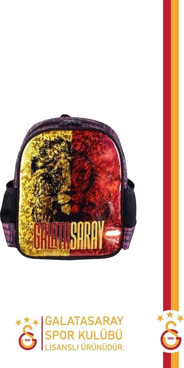 Galatasaray Orijinal Lisanslı Spor Çocuk Sırt Çantası Gs Aslan Baskılı Çanta - Image 1