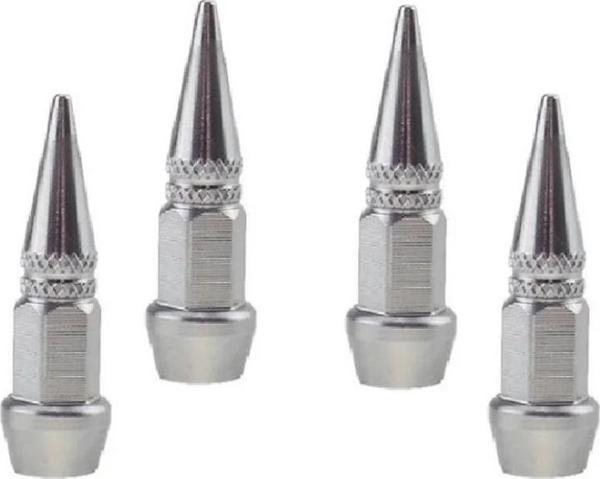 Metal Sivri Sibop Kapağı 4 Lü Set Krom - Image 1
