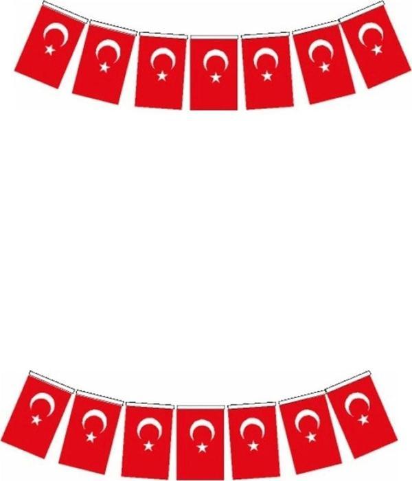 Mbb E-Ticaret Vatan Mini Boy İpli Kağıt Türk Bayrağı 50 Li Vt805 - Image 1