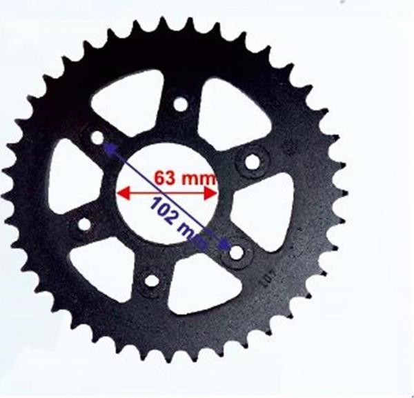 Motospartan Arka Dişli Bajaj Dominar 400 Ktm Duke 390 40t - 520 İç 63mm 6 Delikli Ind Öm - Image 1