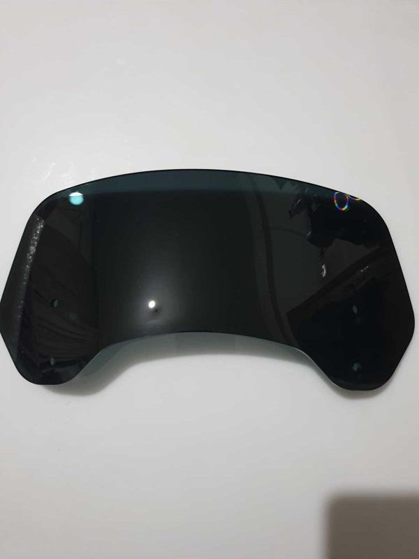 Motoros Deflektör Camı Siyah Renkli 32X15Cm 4Mm 2 Delikli (Sadece Cam Gönderilmektedir) - Image 1