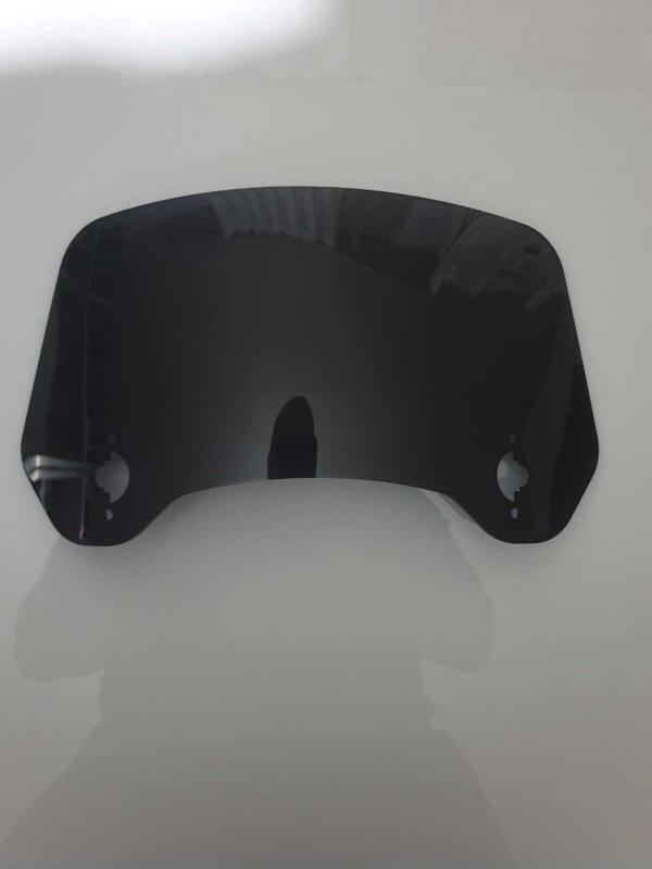 Motoros Deflektör Camı 3 Delikli Tırtıklı Siyah Renkli 33X15Cm 4Mm (Sadece Cam Gönderilmektedir) - Image 1