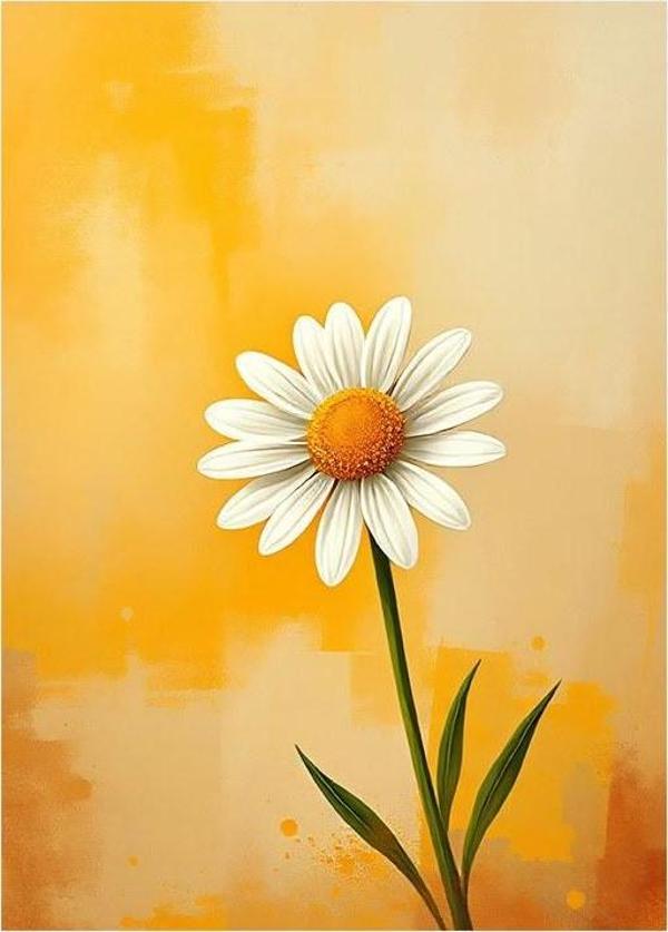 Tek Sap Papatya Art Mdf Tablo - Image 1