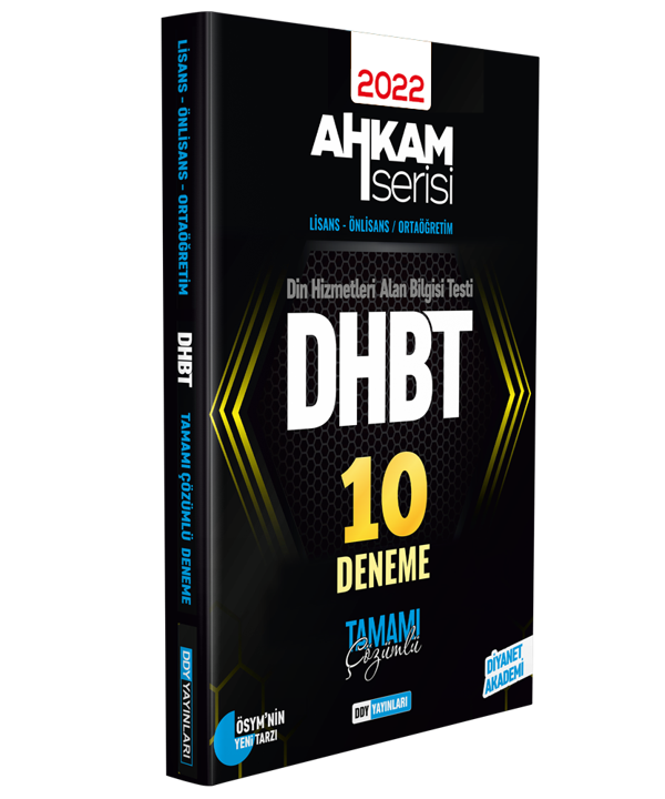 Ddy Yayınları 2022 DHBT AHKAM SERİSİ Tüm Adaylar Tamamı Çözümlü 10 Deneme - DDY Yayınları - Image 1