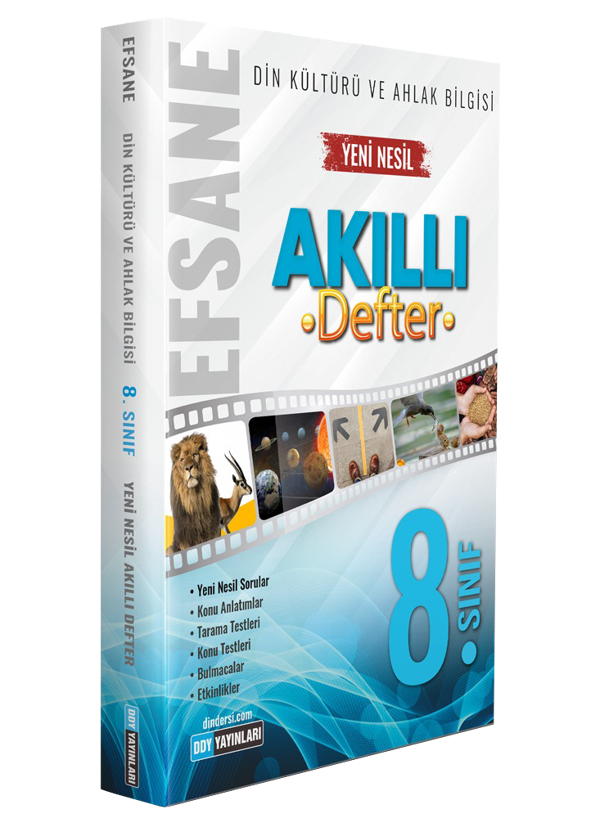 Ddy Yayınları 8.Sınıf Din Kültürü ve Ahlak Bilgisi Efsane Akıllı Defter - DDY Yayınları - Image 1