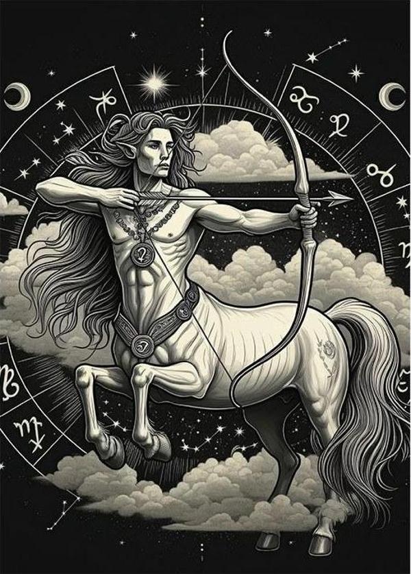 Yay Burcu Ve Centaur Mdf Tablo - Image 1