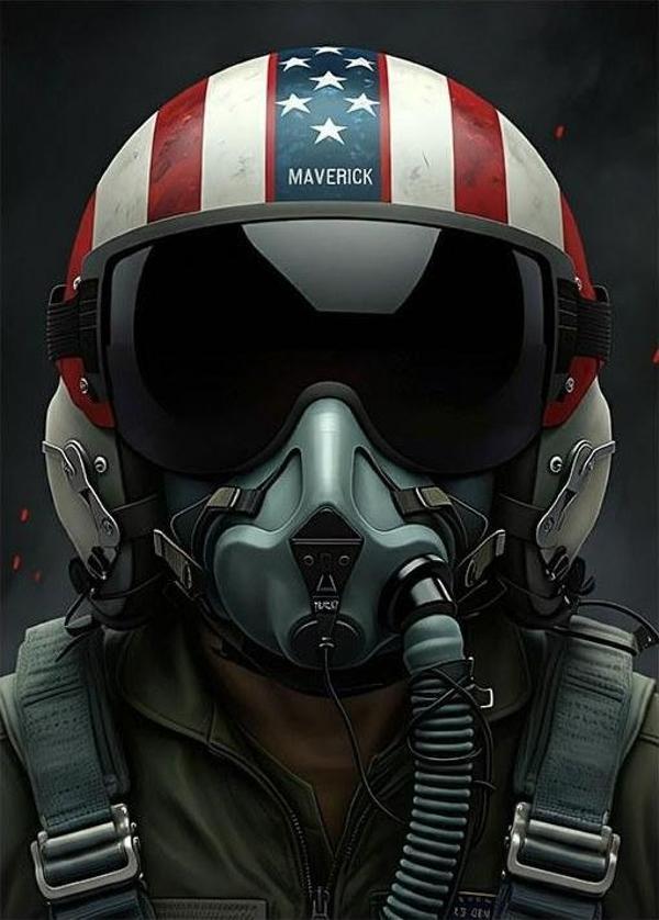 Pilot Ve Renkli Kask Dekoratif Mdf Tablo - Image 1