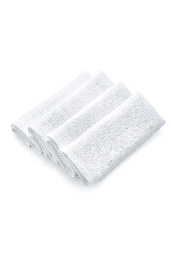 Babyjem Müslin Mendiller 4'Lü Beyaz - Image 1