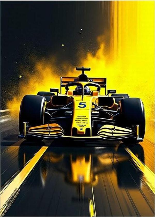 Formula 1 Hız Tutkusu Hediyelik Mdf Tablo - Image 1