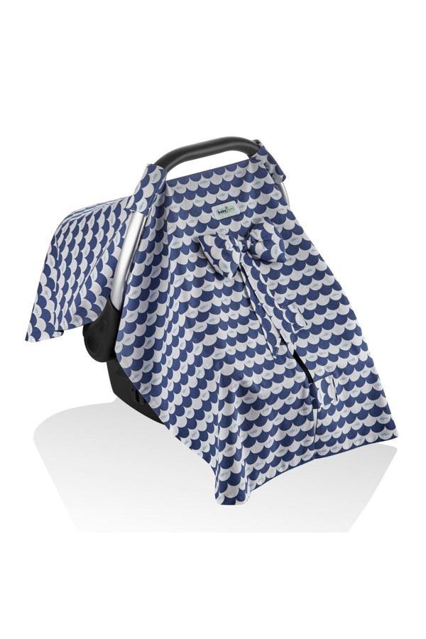 Babyjem Ana Kucağı Örtüsü İndigo Balık - Image 1