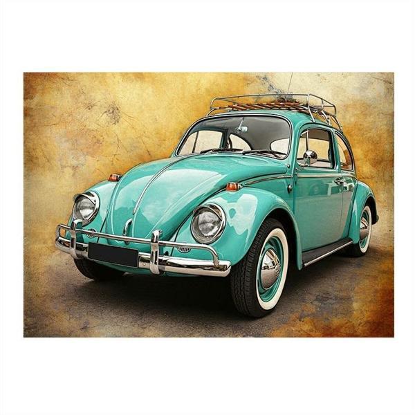 Nostaljik Mavi Vosvos Hediyelik Mdf Tablo 35cm X50cm - Image 1