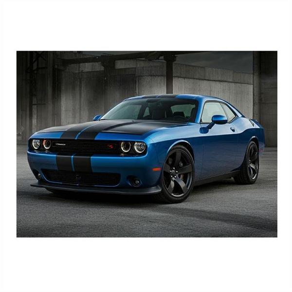 Mavi Klasik Spor Araba Mdf poster 50cmX 70cm - Image 1