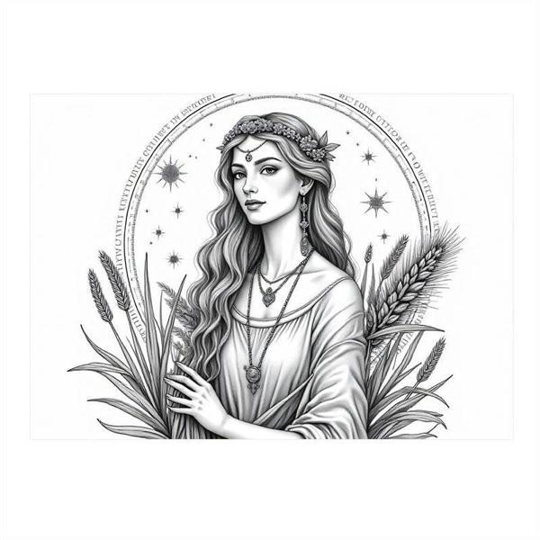 Başak Burcu Mdf poster 35cm X50cm - Image 1