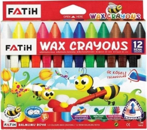 Mbb E-Ticaret 50290 Mum Pastel Boya Triangular Üçgen Crayons 12 Renk - Image 1