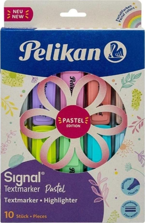 Mbb E-Ticaret Pelikan Pastel Renk İşaretleme Kalemi, 10'Lu Set - Image 1