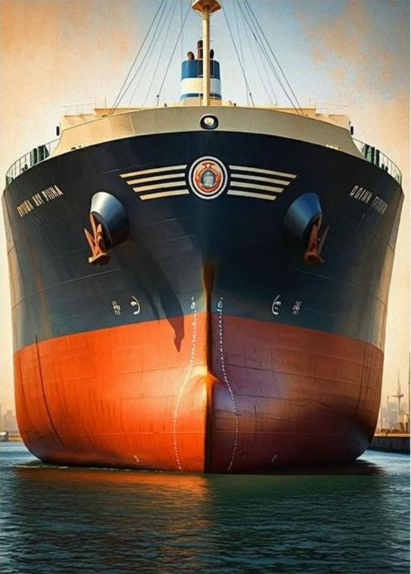 Dev Gemi Ve Okyanus Art Mdf Poster - Image 1