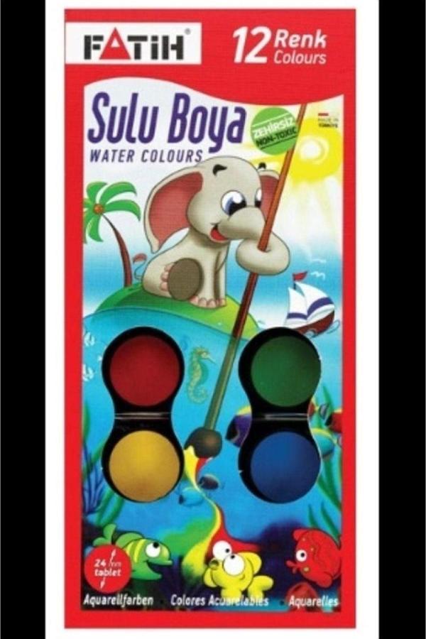  Fatih Suluboya 12 Renk Bıg Sıze S-12 - Image 1