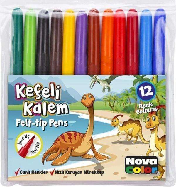 Mbb E-Ticaret Keçeli Kalem 12 Li Set - Image 1