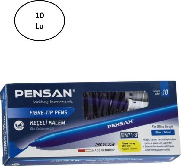Mbb E-Ticaret Keçeli Kalem 3003 Ofis Tipi Mavi 10'Lu - Image 1