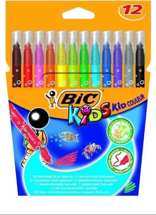 Mbb E-Ticaret Kid Couleur 12 Renk Keçeli Boya Kalemi - Image 1