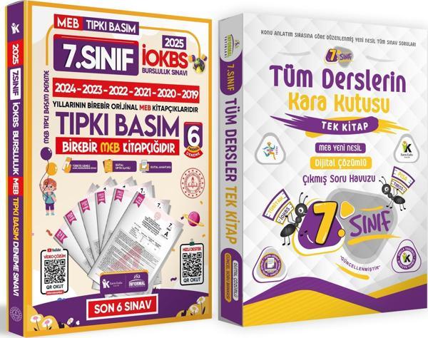 2025 7.Sınıf İOKBS PAKET 6lı Tıpkı Basım/Tüm Dersler Tek Kitap Çözümlü Çıkmış Soru Bankası 2li Set - Karakutu Yayınları - Image 1
