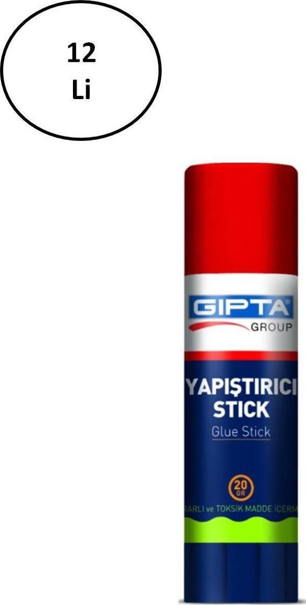 Mbb E-Ticaret Gıpta 20 Gr Glue Stick Yapıştırıcı Beyaz 12 Li - - Image 1