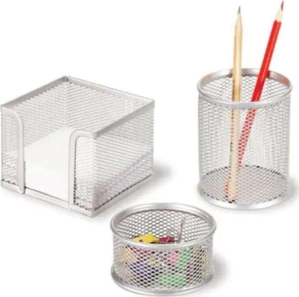 Mbb E-Ticaret Gıpta F0031 Metal Masa Seti 3 Parça Gümüş - Image 1