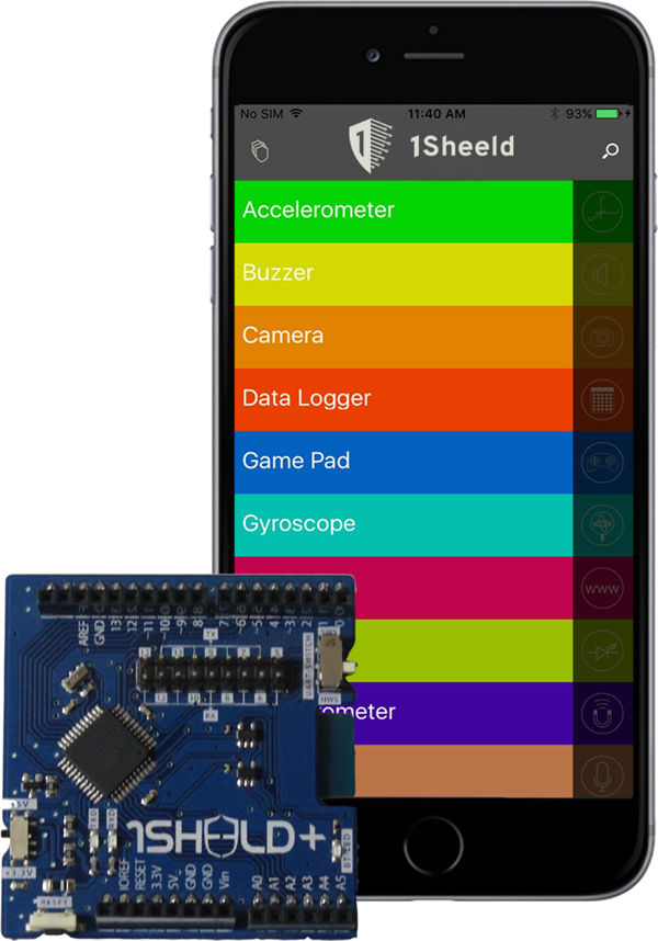 1Sheeld+ - Akıllı telefon ile çok yönlü Arduino Shield - Image 1