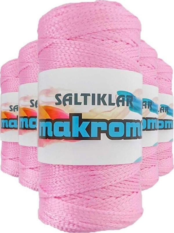 Mbb E-Ticaret 5 Adet Polyester Makrome Ipi 1545 Pembe 100 Gr - Image 1