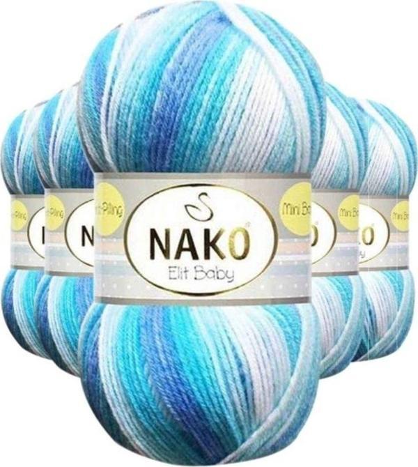 Mbb E-Ticaret 5 Adet Mini Batik Bebe El Örgü İpi Okyanus 32455 - Image 1