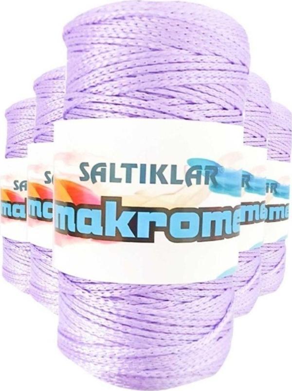 Mbb E-Ticaret 5 Adet Polyester Makrome İpi 3200 Lila 100 Gr - Image 1